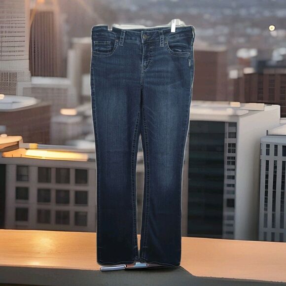 Silver Jeans Aiko slim boot women's jeans, 30 x 31, medium wash blue - Picture 1 of 13